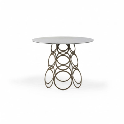 Round dining table kitchen table dining room table round table 100cm industrial white