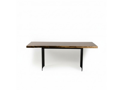 Luxury Table Brown Stainless Steel Design Dining Table Wood Modern Dining Table New