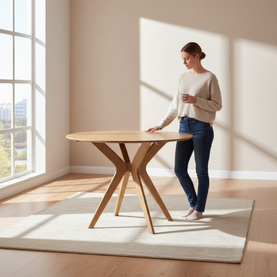 Dining Room Modern Wood Dining Table Luxury Design Furniture New Interior