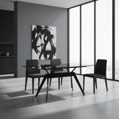Dining Room Luxury Dining Table New Table Modern Design Furniture Metallic Interior