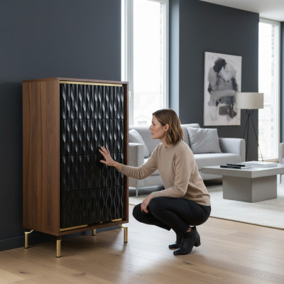Bedroom modern dresser wooden furniture chest of drawers furnishings