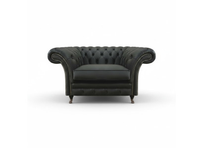 Modern Chesterfield armchair living room upholstered furniture textile upholstery