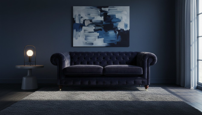 Two-seater sofa upholstered furniture living room new upholstered furniture modern chesterfield