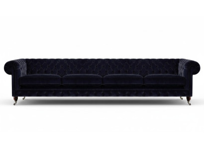 New four-seater sofa couch upholstery furniture living room upholstery textile Chesterfield