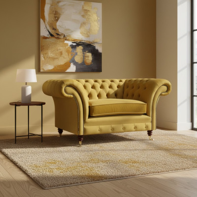 Armchair living room furniture luxury upholstered furniture luxury textile decor Chesterfield
