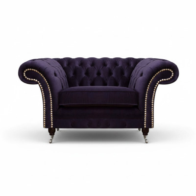 Living room armchair new design luxury Chesterfield upholstered furniture textile