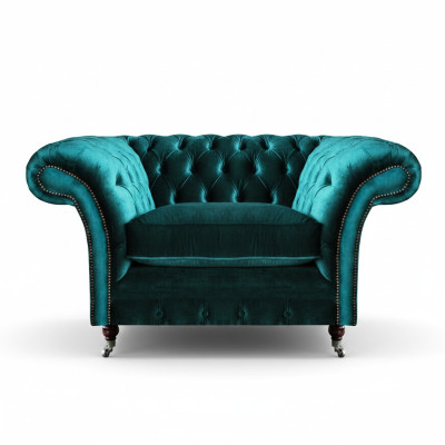 Living room armchair Chesterfield seat couch upholstered furniture new furnishings