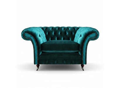Living room armchair Chesterfield seat couch upholstered furniture new furnishings
