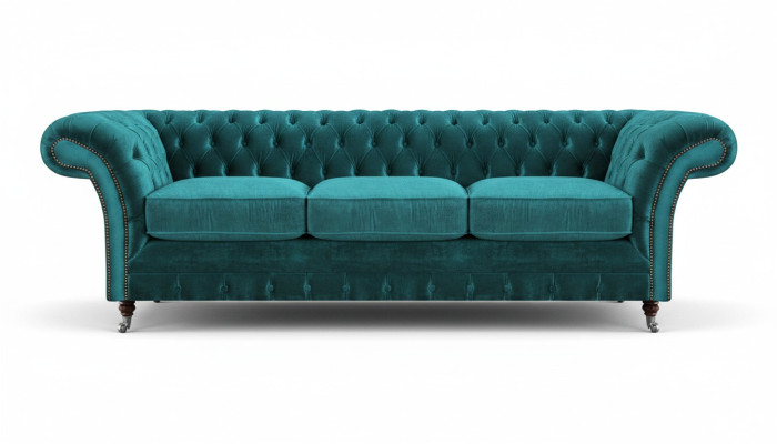 Chesterfield Sofa Three-Seater Couch Upholstered Furniture Living Room New Furniture