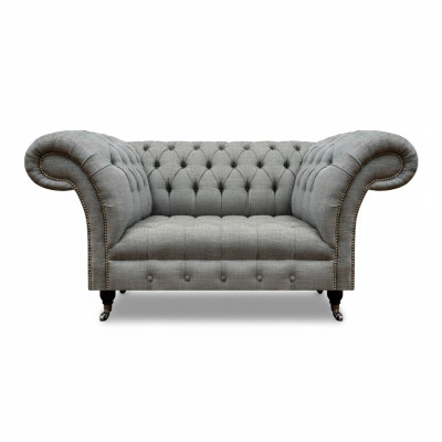 Living room two-seater sofa couch luxury chesterfield seat upholstered furniture textile