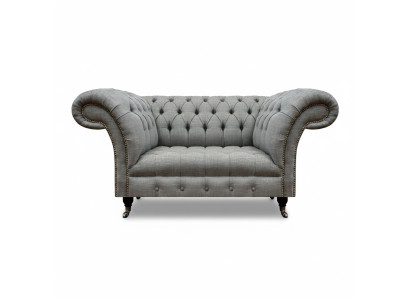 Living room two-seater sofa couch luxury chesterfield seat upholstered furniture textile