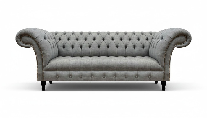 Living room three-seater sofa upholstered furniture Chesterfield couch fabric new