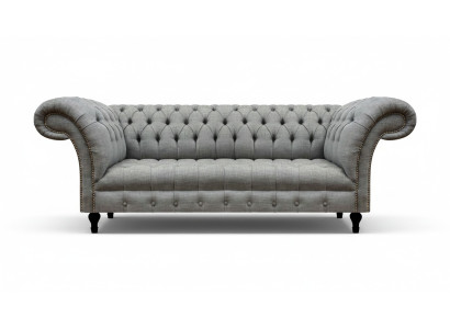 Living room three-seater sofa upholstered furniture Chesterfield couch fabric new