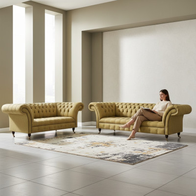 Luxury furniture sofa set couch sofa upholstery set Chesterfield