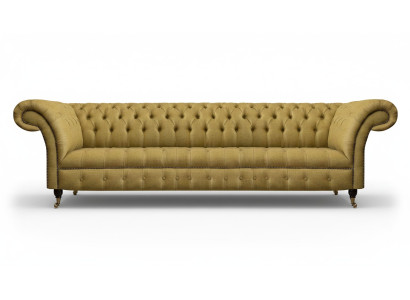 Luxury Sofa Four-Seater Couch Living Room Chesterfield Textile Upholstery Furniture