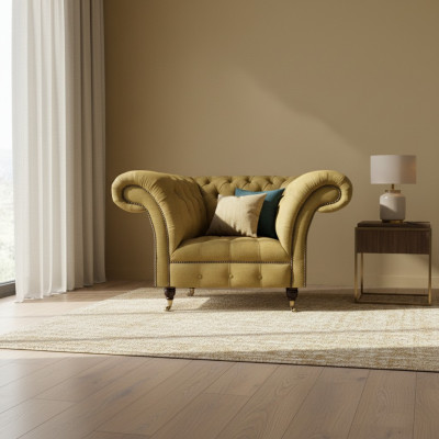 Armchair Textile Furniture Luxury Upholstered Armchair Chesterfield Living Room New