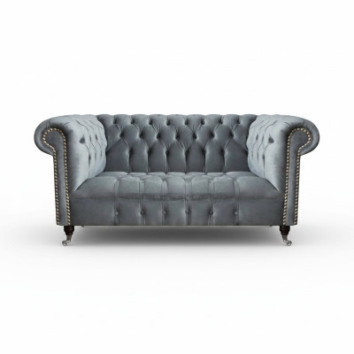 Two-seater sofa luxury furniture living room couch Chesterfield seat