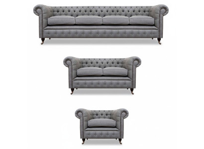 Sofa set fabric textile upholstered sofa Chesterfield living room new design