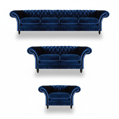 Chesterfield Sofas New Suite 3-piece Living Room Furniture Sofa Suite