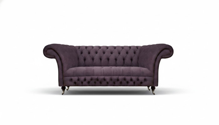Chesterfield sofa two-seater living room couch luxury upholstery fabric textile