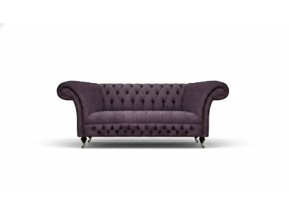 Chesterfield sofa two-seater living room couch luxury upholstery fabric textile