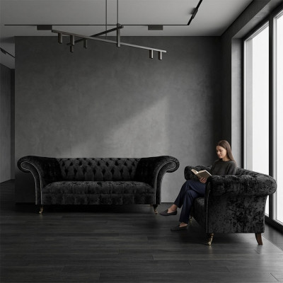 New Complete Sofa Three-Seater Couch Chesterfield Two-Seater Sofas Living Room