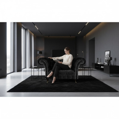 Living room luxury armchair upholstered seat Chesterfield upholstered furniture furnishings