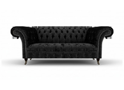 Luxury Three-Seater Sofa Couch Living Room Chesterfield Fabric Upholstered Furniture
