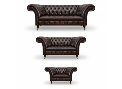 Living room upholstered furniture Chesterfield sofas couch leather luxury sofa set