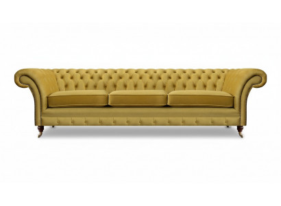 Living room sofa three-seater couch furnishings new Chesterfield seating textile