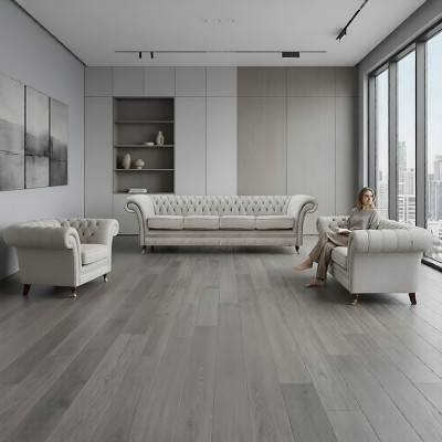 Chesterfield Gray Set Luxury Upholstered Furniture Sofas Complete Living Room
