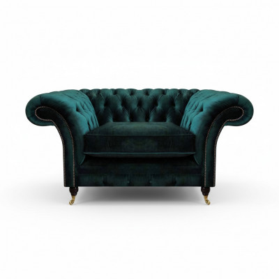 Green Armchair New Living Room Furniture Upholstered Seat Chesterfield Upholstered Furniture
