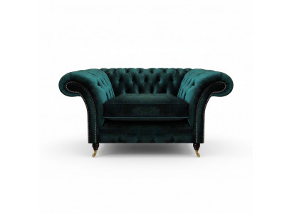 Green Armchair New Living Room Furniture Upholstered Seat Chesterfield Upholstered Furniture