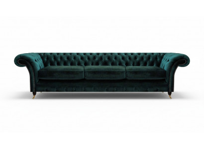 Chesterfield furniture living room sofa couch three-seater furnishing upholstered furniture
