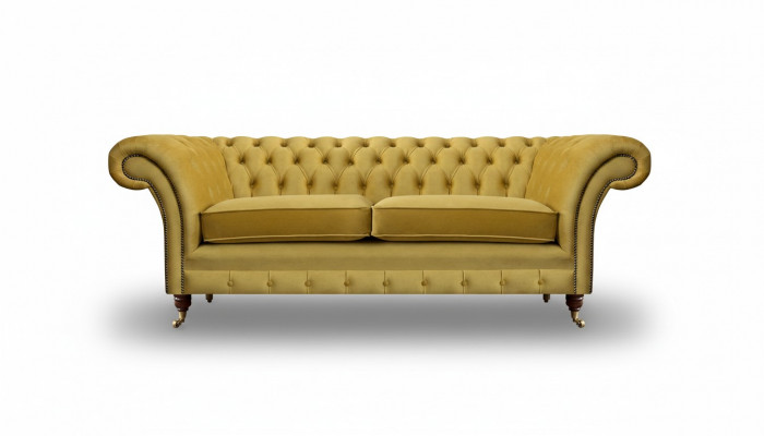 Luxury Sofa Two-Seater Textile Couch Living Room Chesterfield Upholstered Furniture