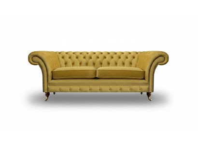 Luxury Sofa Two-Seater Textile Couch Living Room Chesterfield Upholstered Furniture