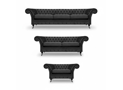 Sofa set sofas couches living room armchair Chesterfield furniture 3+2+1