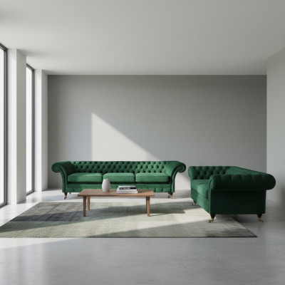 Sofa set 2-piece sofas Chesterfield living room couches 3+2 upholstered furniture