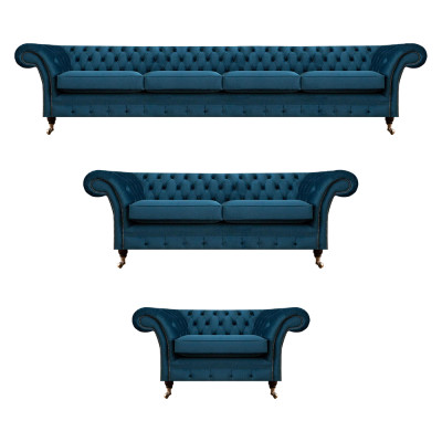 Designer sofa set Chesterfield living room sofa suite couch upholstered furniture 4+2+1