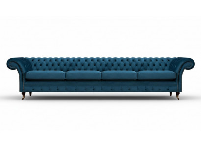 Living room Chesterfield furnishing upholstered furniture sofa couch four-seater new