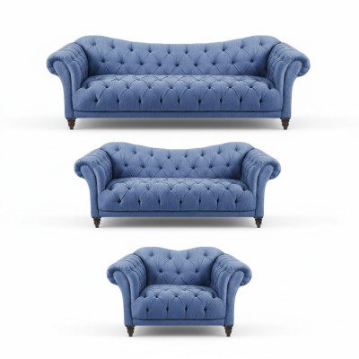 Designer sofa set modern complete furniture luxury sofas Chesterfield