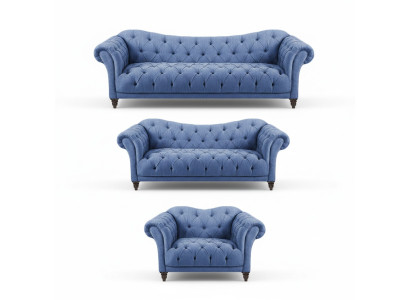 Designer sofa set modern complete furniture luxury sofas Chesterfield