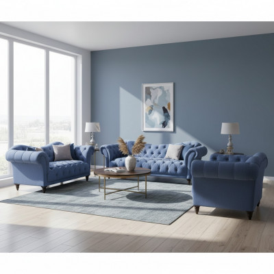 Chesterfield sofas couch luxury living room sofa set upholstered furniture new