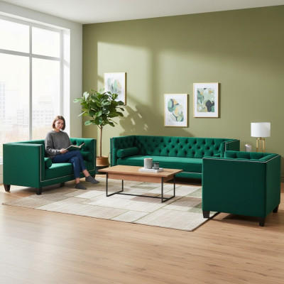 Chesterfield Sofa Set New Complete Furniture Couch Set Upholstered Furniture