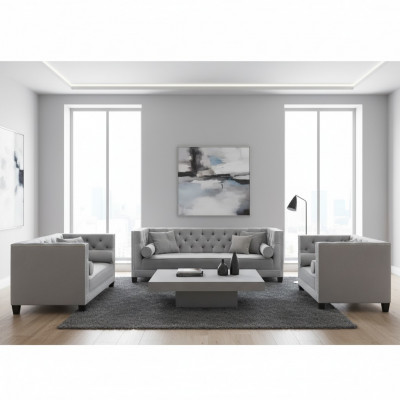 Living Room Suite Luxury Textile Sofa Set 3-piece Modern Designer 4+2+1