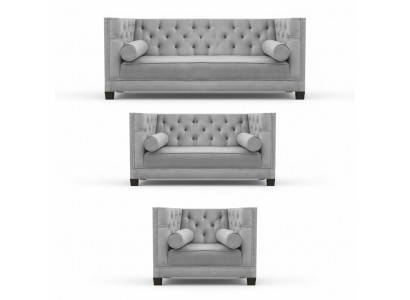 Living Room Suite Luxury Textile Sofa Set 3-piece Modern Designer 4+2+1