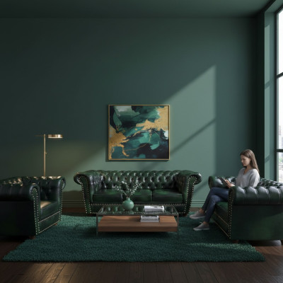 3-piece sofa set living room 3+2+1 modern design armchair Chesterfield