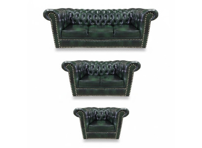 3-piece sofa set living room 3+2+1 modern design armchair Chesterfield
