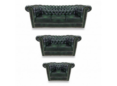 3-piece sofa set living room 3+2+1 modern design armchair Chesterfield