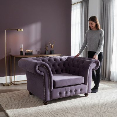 Modern armchair new design furniture upholstered seat furniture Chesterfield